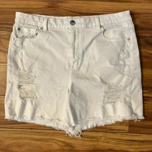 American Eagle curvy high waist denim shorts